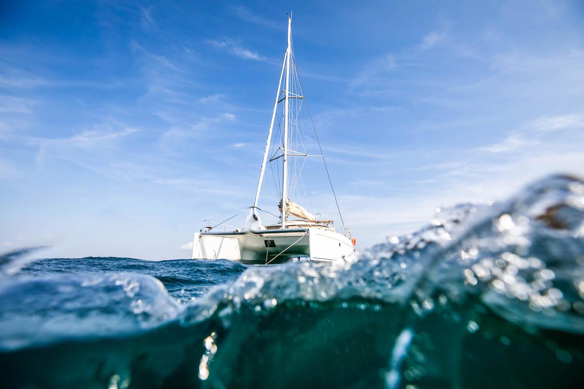 Notre Catamaran | L'Effet Mer, vos sorties en catamaran entre Carqueirannes et Cassis